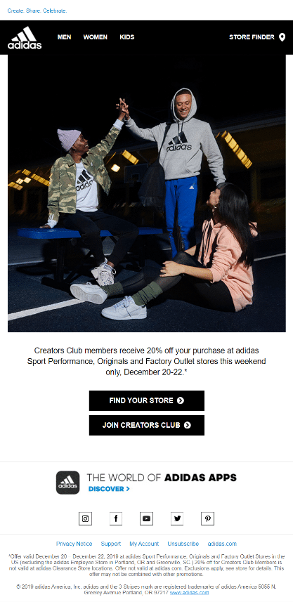 promoting apps in the contents of a newsletter